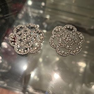 Crystal Flower Decorative Button